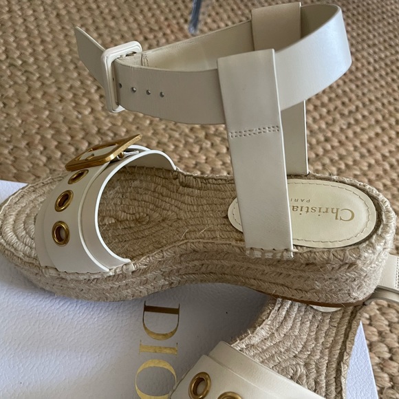 Christian Dior Espadrille Platform Sandal. NIB. 38 eu - Picture 2 of 12